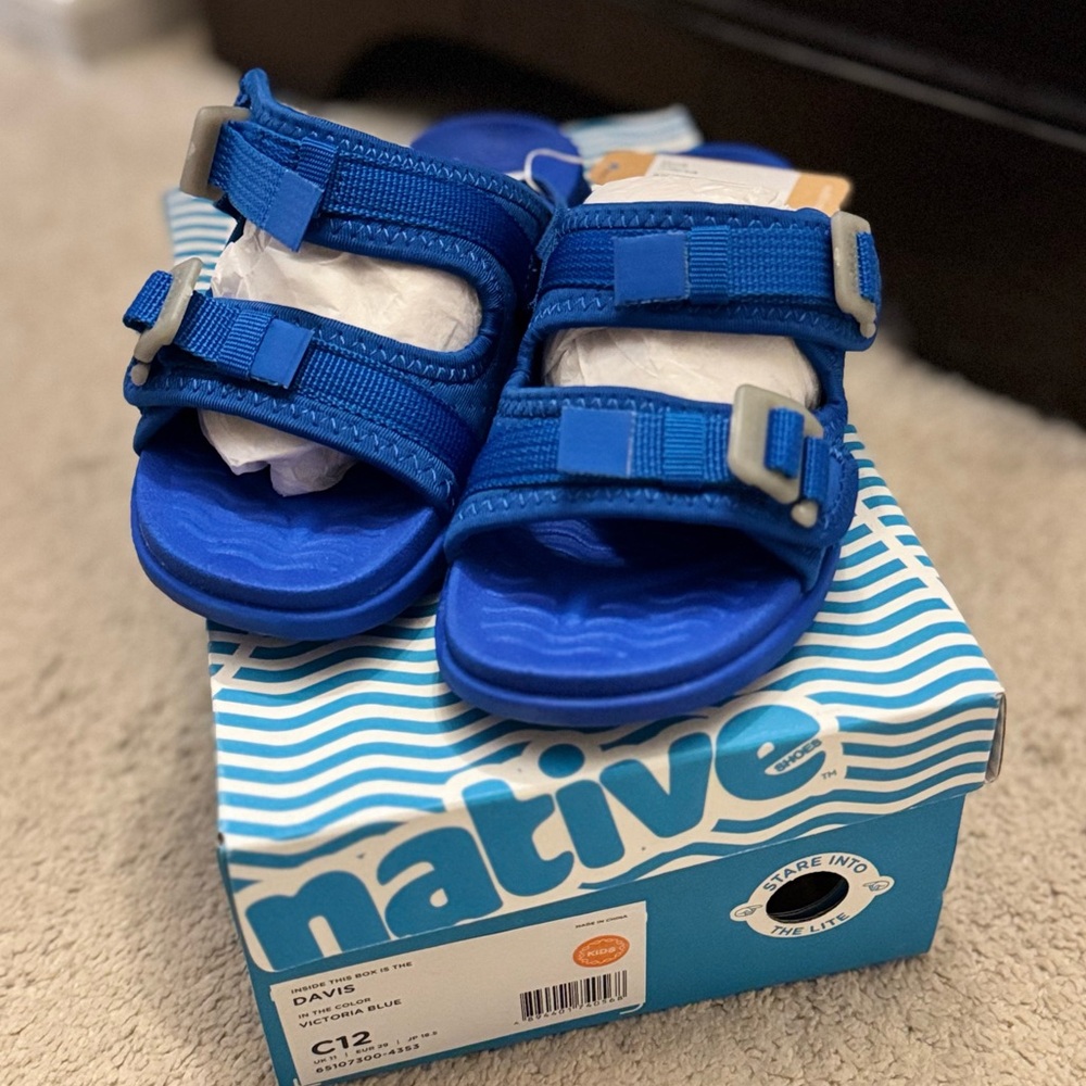 Native Kids Blue Sandals